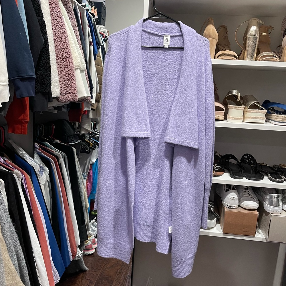 NWOT M/L Lilac Purple Cardigan